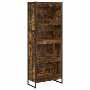 vidaXL Boekenkast 60 x 30 x 155 cm Bewerkt hout Rook Eik