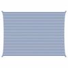 vidaXL Zonneschaduwzeil Blauw en Wit 7 x 5 m 100% Polyester Oxford