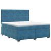 vidaXL Boxspringbed met matras Blauw 140 x 190 cm Fluweel