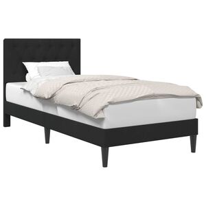 vidaXL Bedframe met hoofdeinde Zwart 90 x 200 cm Fluweel