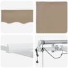 vidaXL Inklapbaar Zonnescherm Beige 450 &times; 300 cm Polyester en Metaal