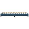 vidaXL Boxspring bed 140x200 cm fluweel donkerblauw