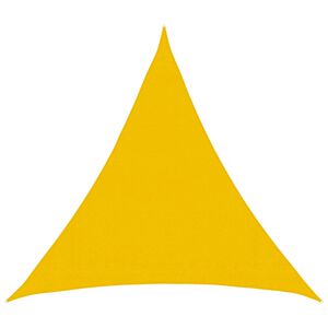 vidaXL Zonneschaduwzeil Geel 2 x 2 x 2 m HDPE