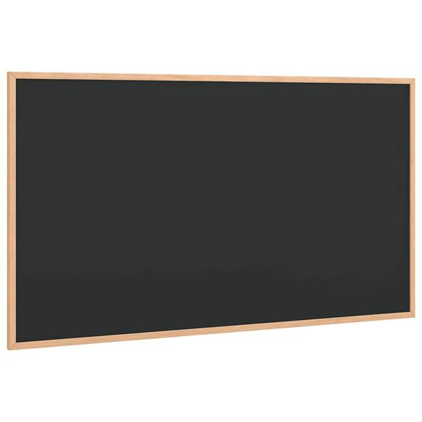 vidaXL Krijtbord met massief grenenhouten frame zwart 100x55 cm