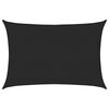 vidaXL Zonnezeil 160 g/m&sup2; 5x7 m HDPE zwart