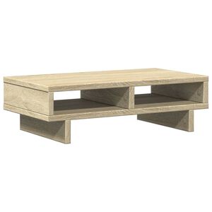 vidaXL Monitorstandaard 50x27x15 cm bewerkt hout sonoma eikenkleurig