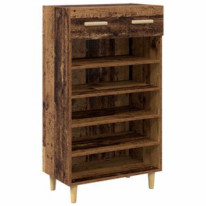 vidaXL Schoenenkast 60 x 35 x 105 cm Bewerkt hout Oud hout