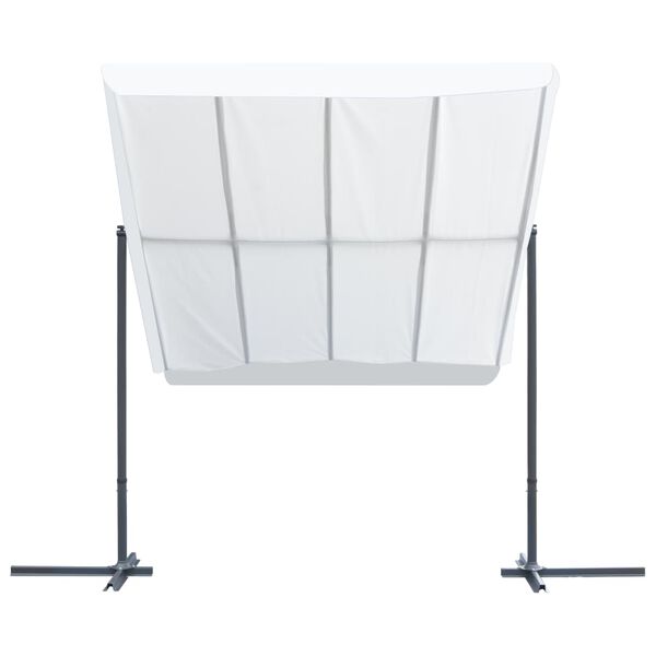 vidaXL Prieel met kantelbaar schuifdak 350x253x196 cm cr&egrave;mekleurig