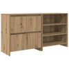 vidaXL Dressoir 2 st Artisan Eiken 70 x 41 x 75 cm Bewerkt hout
