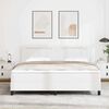 vidaXL Boxspringbed met matras Wit 180 x 200 cm Kunstleer