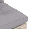 vidaXL 5-delige Loungeset met kussens pallet grenenhout