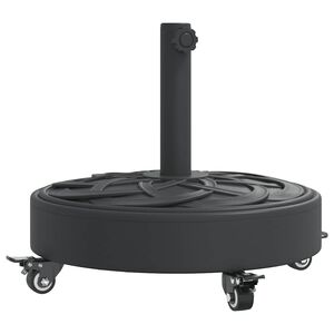 vidaXL Parasolvoet met wielen voor stok van &Oslash;38 / 48 mm 27 kg rond