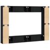 vidaXL Tv-meubelset 8 pcs Zwart Eiken 100 x 30 x 30 cm Bewerkt hout