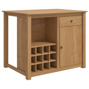 vidaXL Keuken Eiland Set PANAMA Honing Wax 112 x 77 x 90 cm