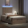 vidaXL Ottoman bed met matras en LED's 120x200cm kunstleer