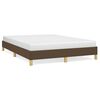 vidaXL Bedframe zonder matras stof donkerbruin 160x200 cm