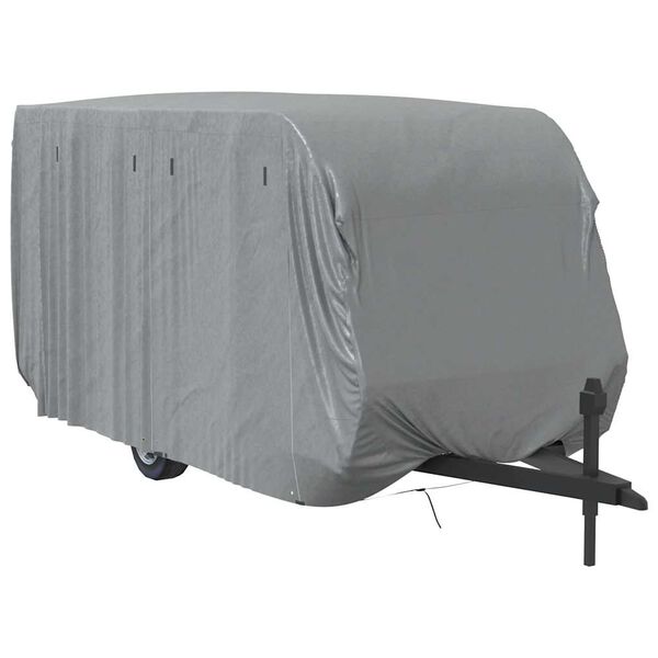 vidaXL Caravanhoes 460x250x220 cm vliesvlies grijs