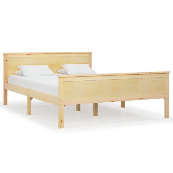 vidaXL Bedframe massief grenenhout 120x200 cm