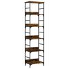 vidaXL Boekenrek 50x33x188,5 cm bewerkt hout gerookt eikenkleurig