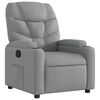 vidaXL Relaxfauteuil lichtgrijze stof