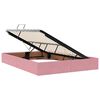 vidaXL Opbergbed met matras met matras Roze 140 x 200 cm Fluweel