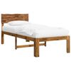 vidaXL Eenpersoonsbed met hoofdbord ROSTOCK Naturel 100 x 200 cm