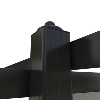 vidaXL Tuinprieel met uittrekbaar dak 3x3 m crèmekleurig