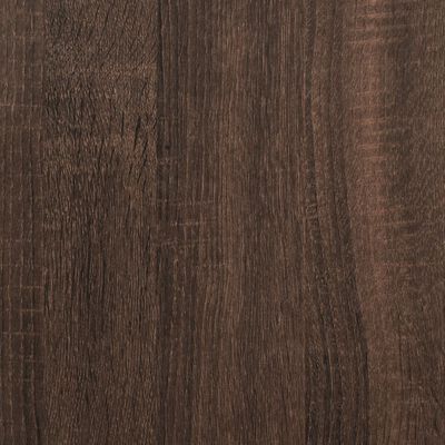 vidaXL Kast met wieltjes 60x22x79 bewerkt hout bruin eikenkleurig