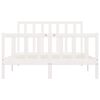 vidaXL Bedframe massief hout wit 160x200 cm