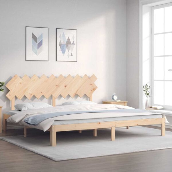 vidaXL Bedframe zonder matras massief grenenhout 200x200 cm