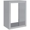 vidaXL Haardhoutrek 60x40x80 cm gegalvaniseerd staal