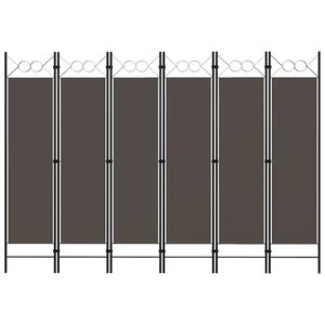 vidaXL Kamerscherm met 6 panelen 240x180 cm antraciet