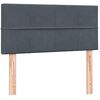 vidaXL Boxspring met matras fluweel donkergrijs 100x210 cm