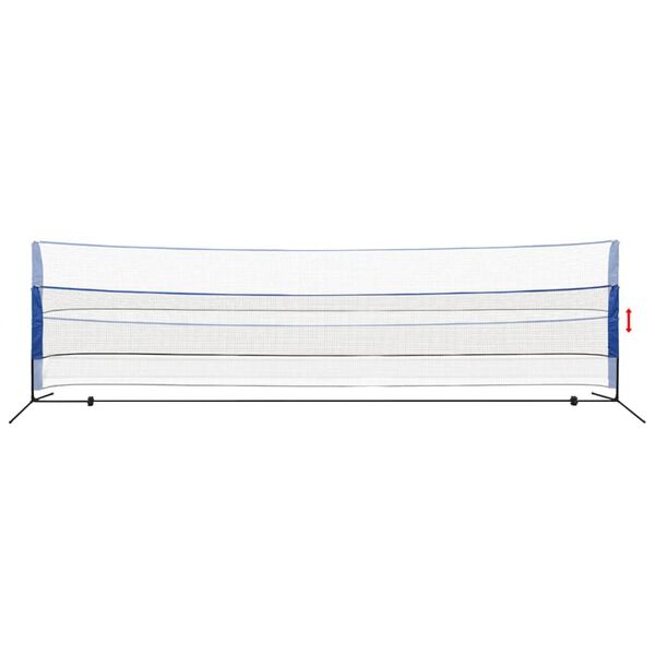 vidaXL Badmintonnet met shuttles 600 x 155 cm
