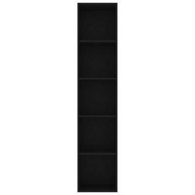 vidaXL Boekenkast 40x30x189 cm spaanplaat zwart
