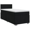 vidaXL Boxspringbed met matras met hoofdeinde Zwart 80 x 200 cm Stof