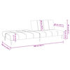 vidaXL Slaapbank 2-zits fluweel cr&egrave;mekleurig