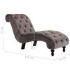 vidaXL Chaise longue fluweel grijs
