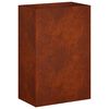 vidaXL Plantenbak Roestkleurig 50 x 30 x 75 cm weervast staal