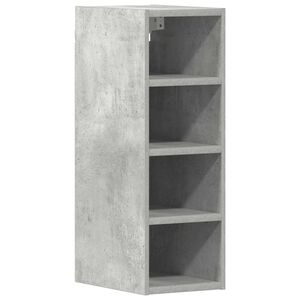 vidaXL Bovenkast Riga 20x29,5x60 cm bewerkt hout betongrijs