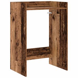 vidaXL Wasmachinekast Oudhout 67,5 x 48 x 97 cm Bewerkt hout