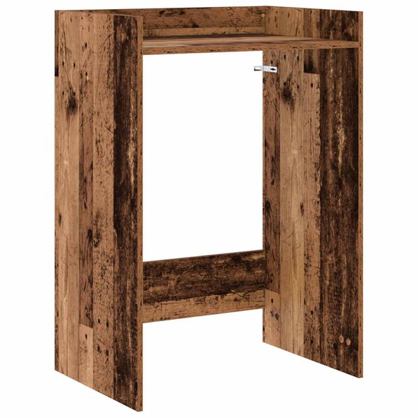 vidaXL Wasmachinekast Oudhout 67,5 x 48 x 97 cm Bewerkt hout