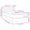 vidaXL Boxspring met matras fluweel donkergroen 80x220 cm
