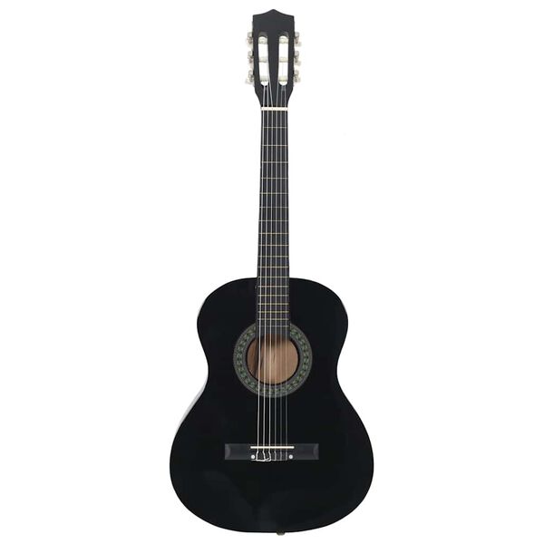 vidaXL Gitaar klassiek beginner en kinderen 3/4 36" zwart