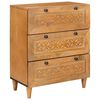 vidaXL Dressoir Lichtbruin 60 x 33 x 75 cm massief mangohout
