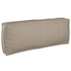 vidaXL Bankstel met kussen Taupe 133 x 92 x 69 cm Massief Acaciahout