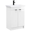 vidaXL Badkamermeubelset Hoogglans Wit 56 x 37,5 x 81 cm Bewerkt hout