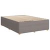 vidaXL Bedframe zonder matras stof taupe 140x200 cm
