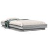 vidaXL Bedframe bewerkt hout grijs sonoma eikenkleurig 90x190 cm
