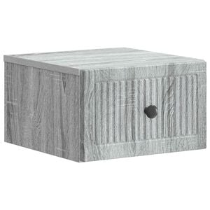 vidaXL Wandbeugel Bedkast Grijs sonoma 33 x 34,5 x 20 cm Bewerkt hout
